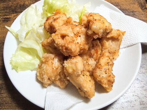 今日の唐揚げ！！鶏むね肉の唐揚げ